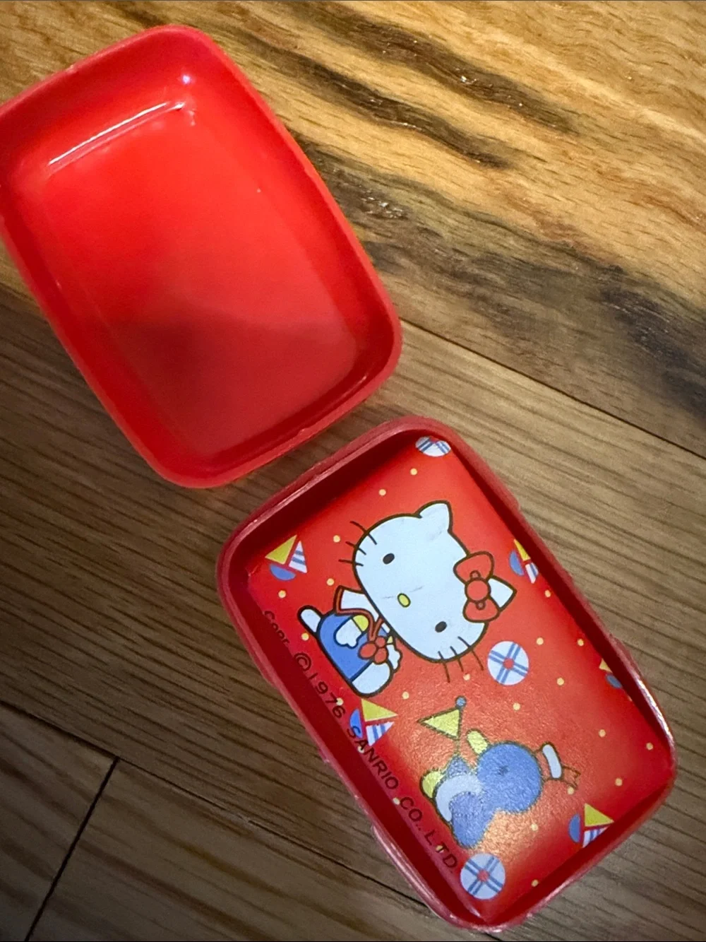 Vintage 1976 Hello Kitty Sanrio Japan Soap Case w/ Original Wrapped Soap